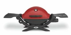 Weber Q 1200 Gas Grill Red Lid
