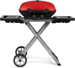 Napoleon TravelQ Red Lid With Scissor Cart