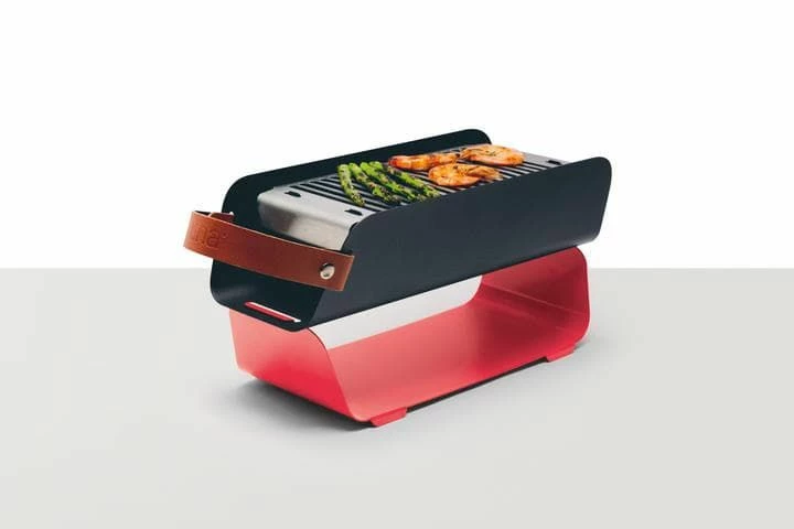 UNA Portable Table Charcoal Grill - Red 1 UNA Portable Table Charcoal Grill - Red